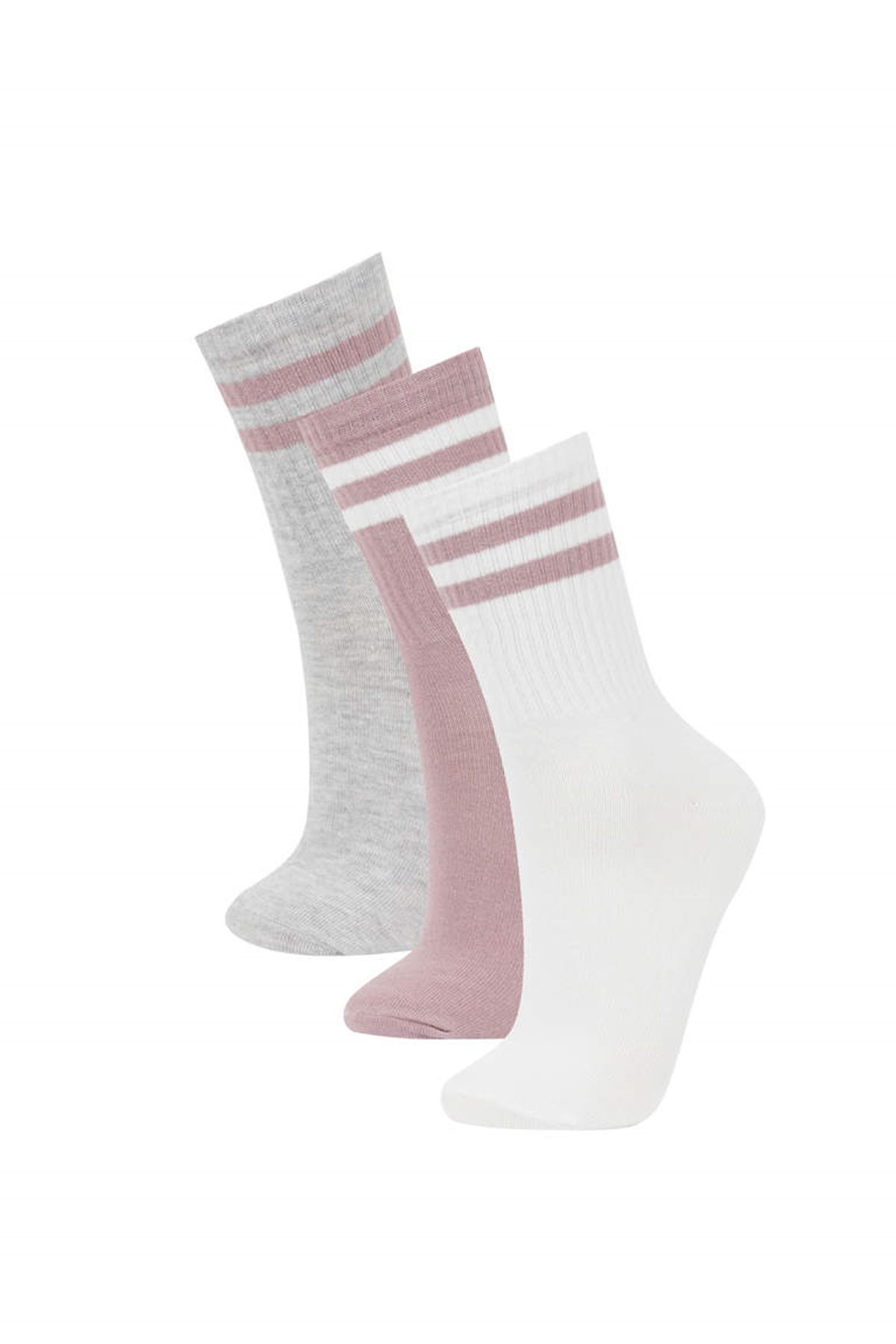 Defacto Kadın Çok Renkli 3'lü Çorap - Y7559AZ/KR1
