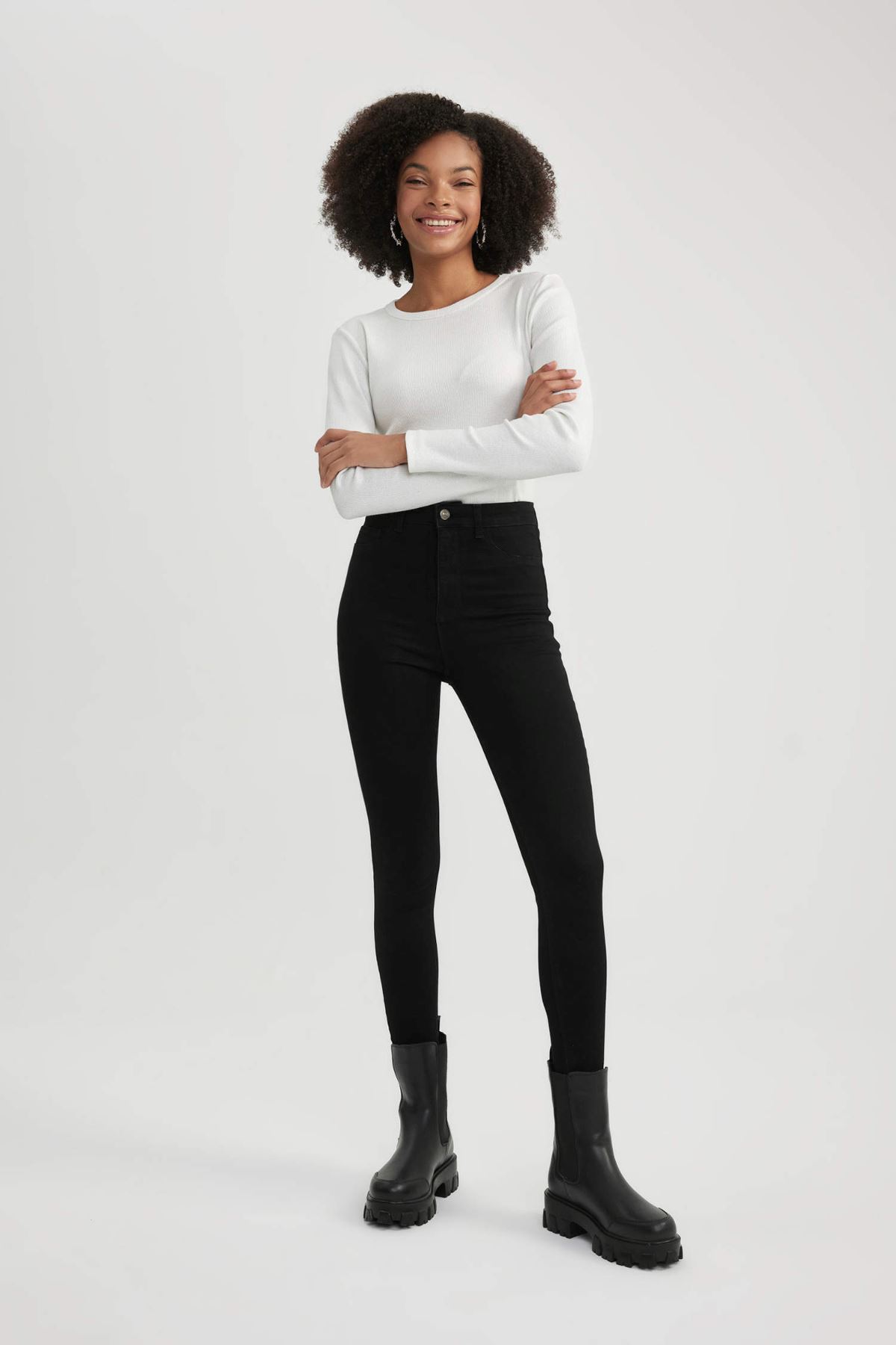 Defacto Kadın Siyah Jean Pantolon - B7498AX/NM40