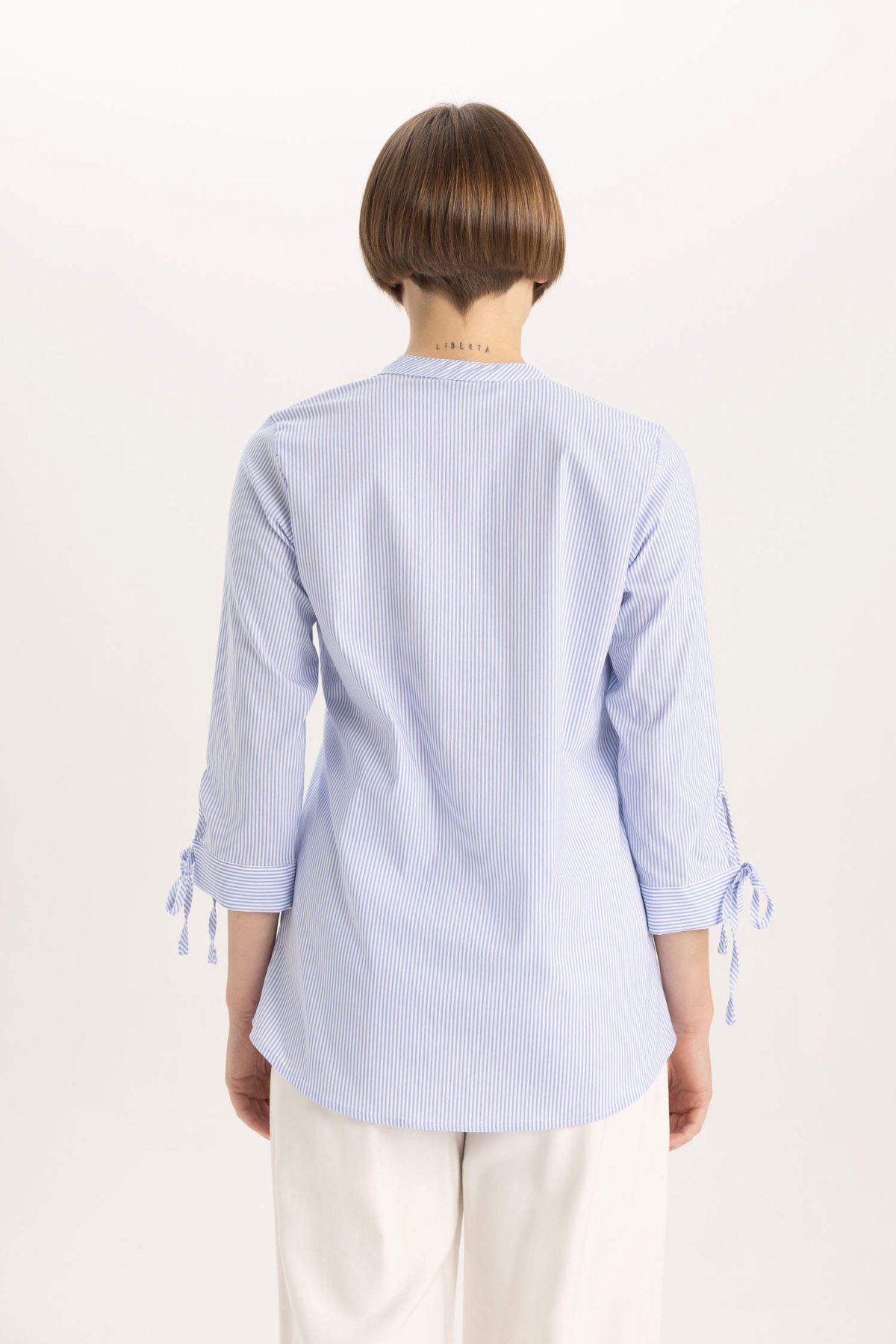 Defacto Kadın Mavi Gömlek - I5280AZ/BE196