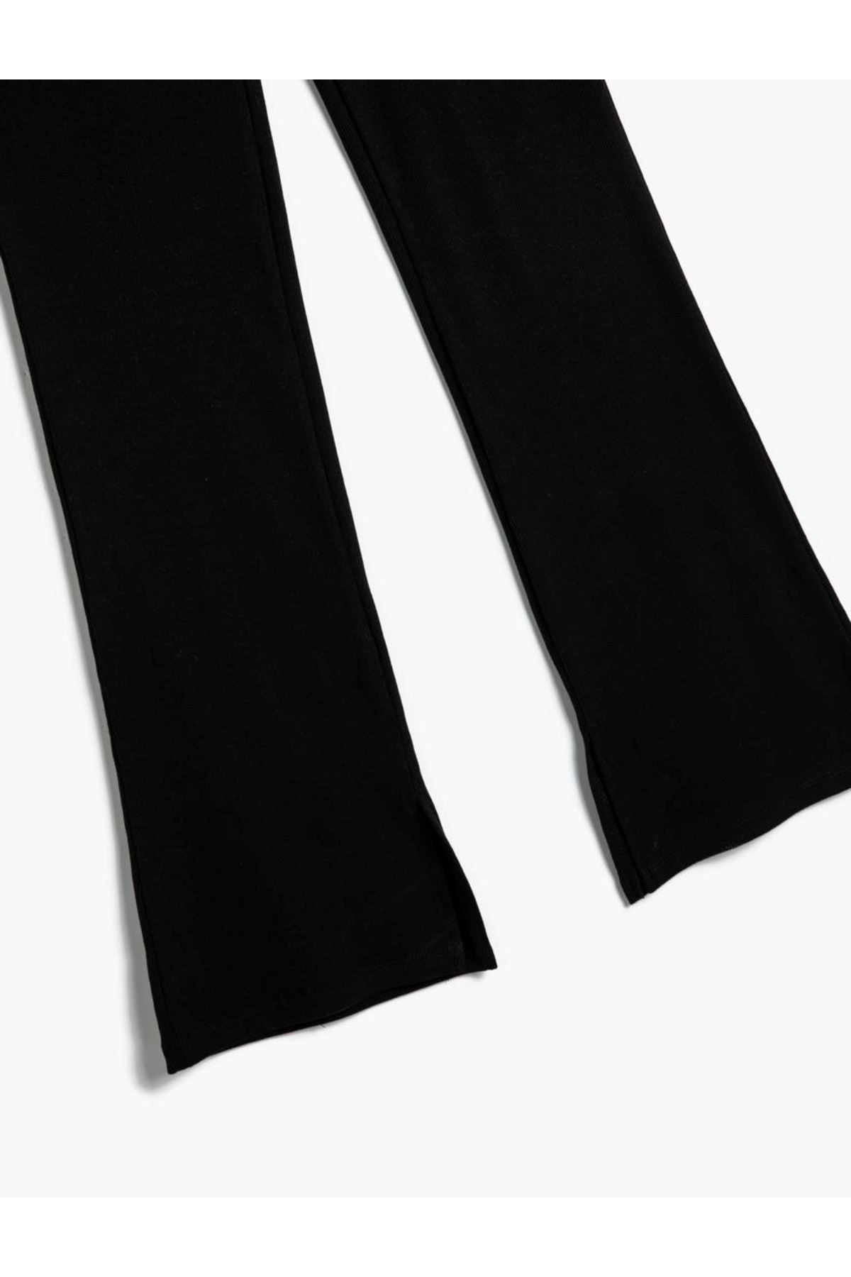 Koton Kız Çocuk Siyah Kanvas Pantolon - 4SKG40028AK