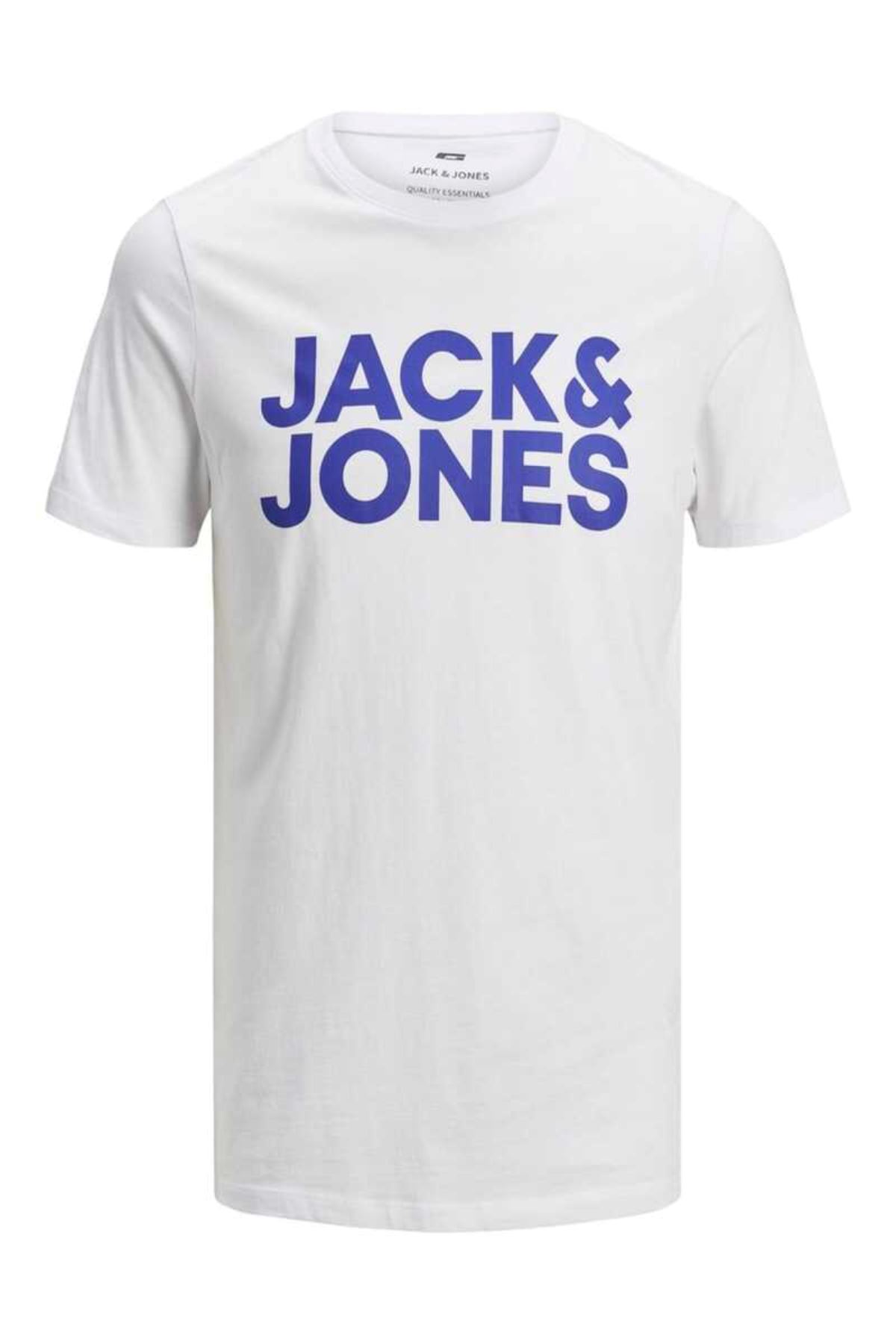 Jack & Jones Jjecorp Logo Tee Ss O-Neck Noos Erkek Beyaz Tişört - 12151955