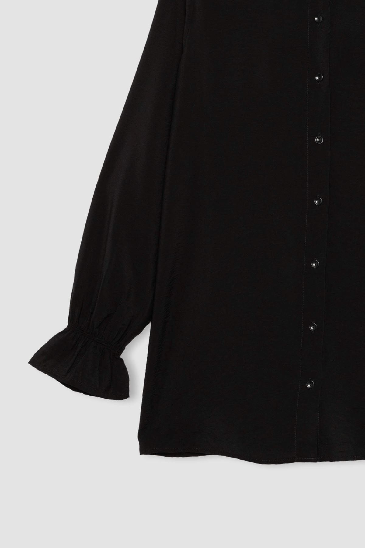 Defacto Kadın Siyah Gömlek - B1558AX/BK81