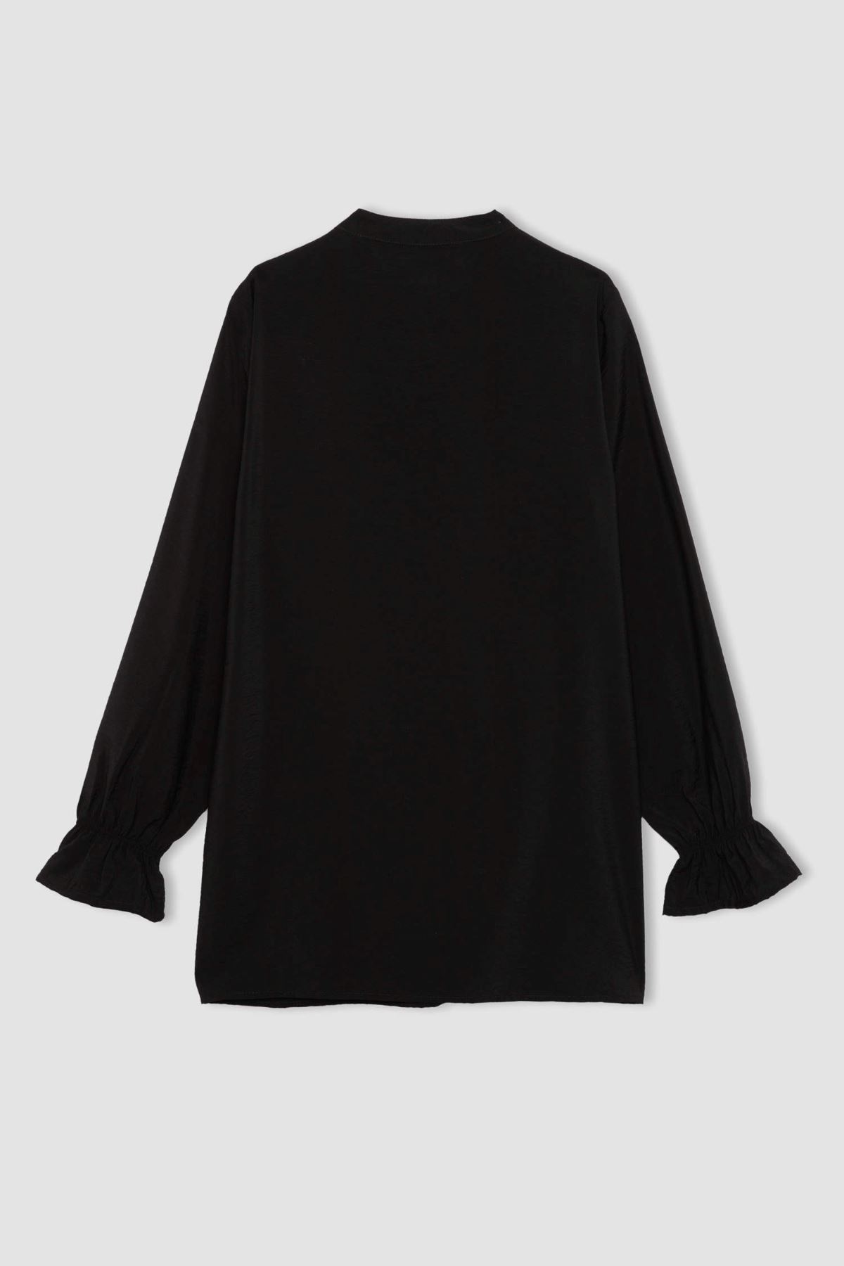 Defacto Kadın Siyah Gömlek - B1558AX/BK81