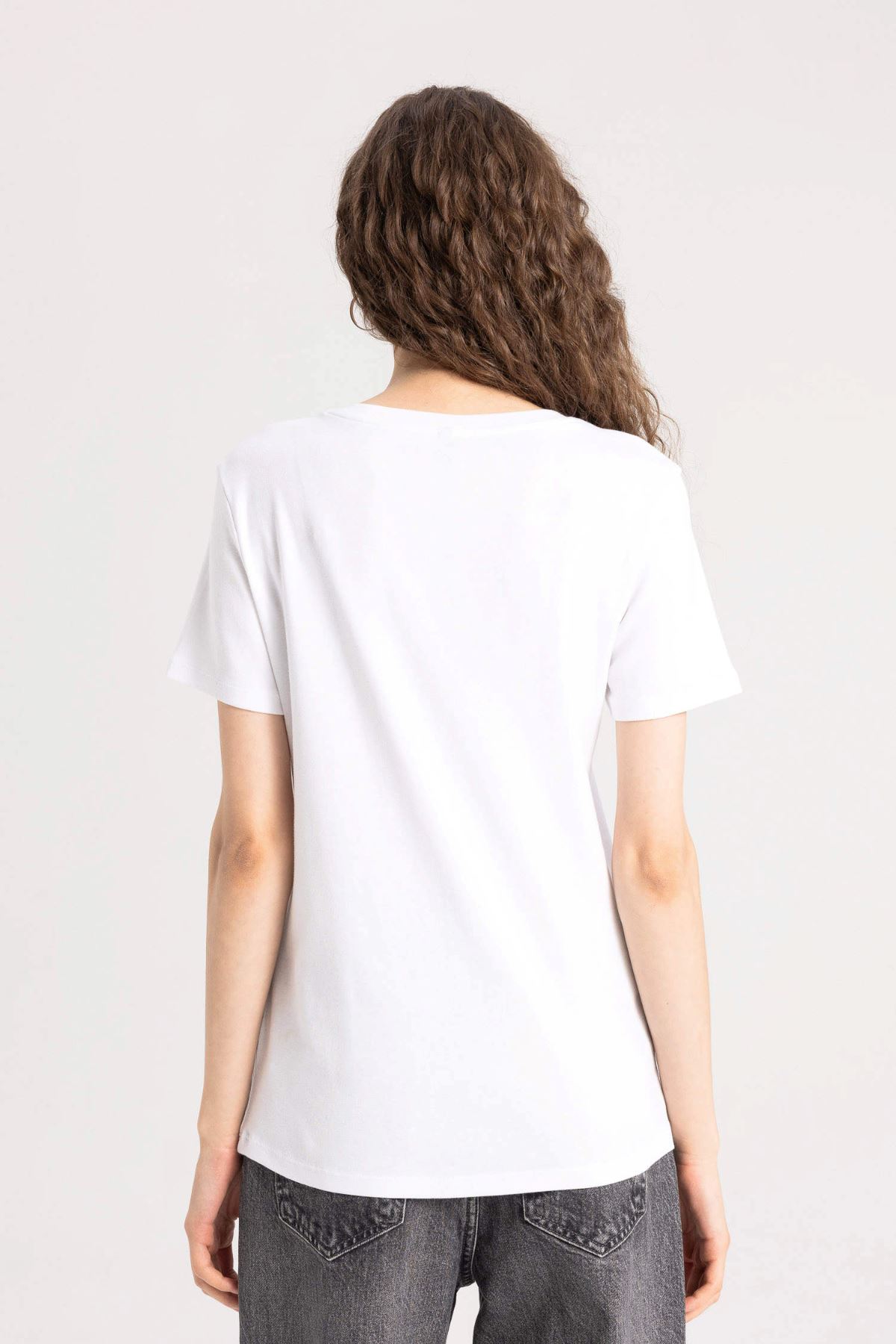 Defacto Kadın Beyaz Tişört - I1080AZ/WT34