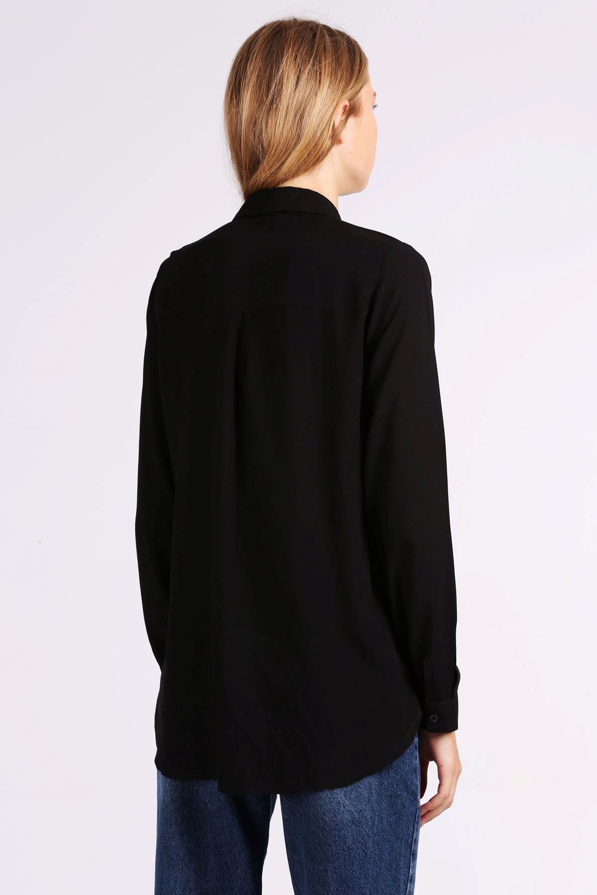 Giyinsen Kadın Siyah Gömlek - 24YM21000016