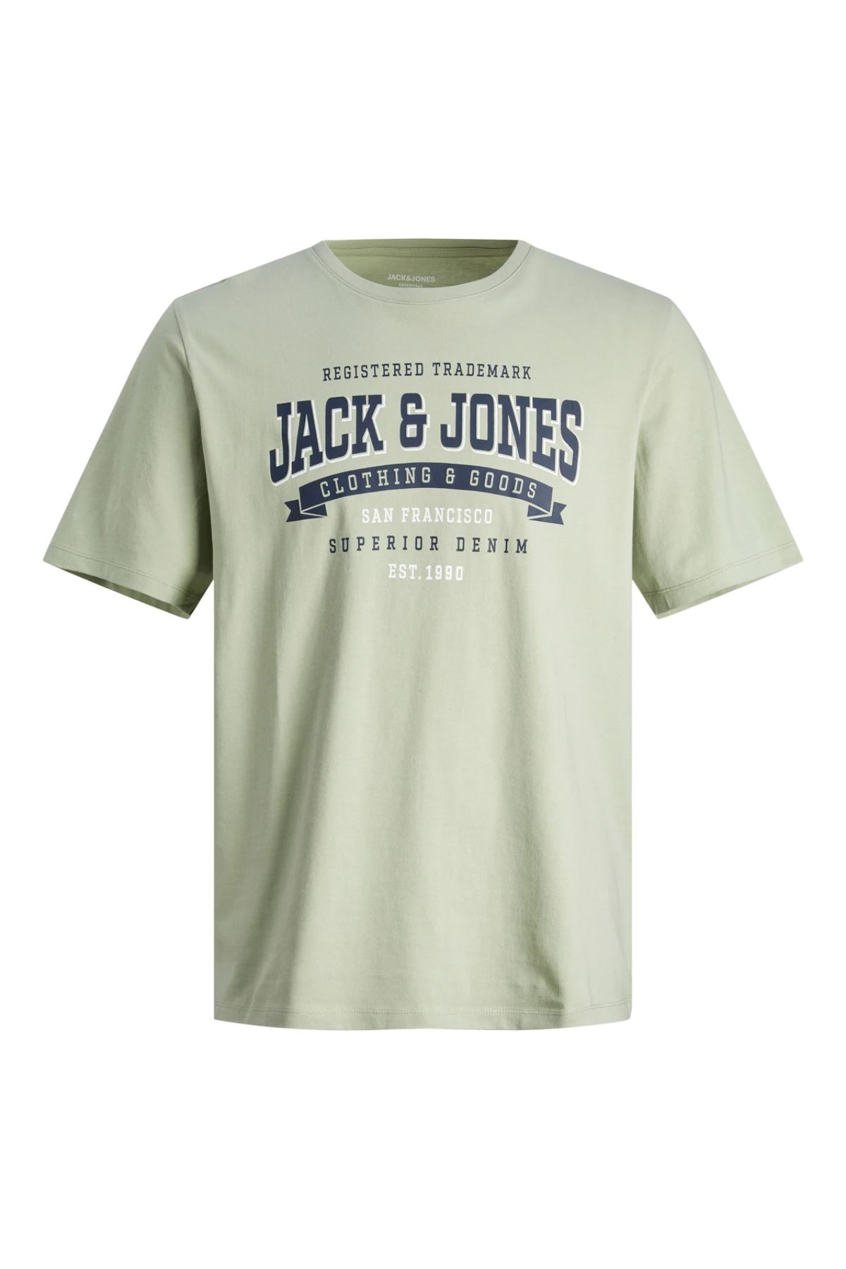 Jack & Jones Jjelogo Tee Ss O-Neck 2 Col Ss24 Sn Erkek Yeşil Tişört - 12246690