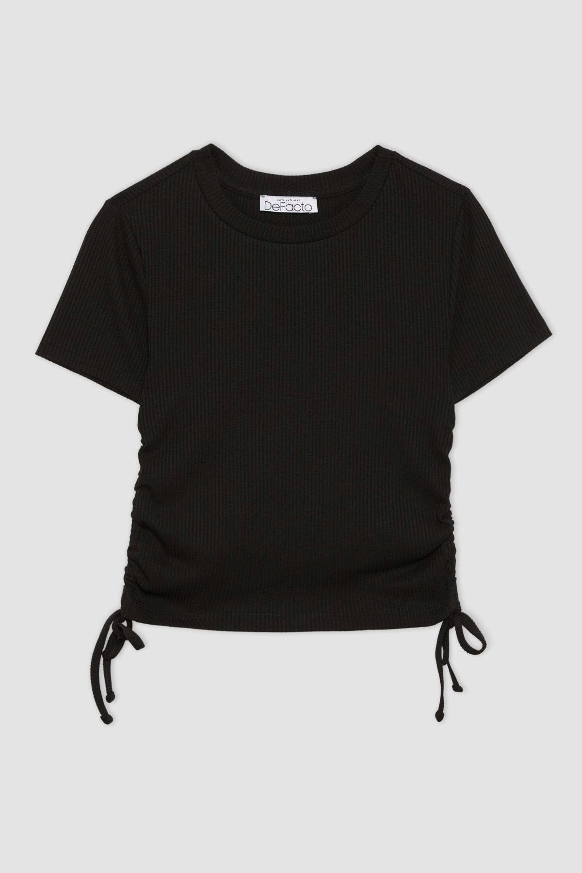 Defacto Kadın Siyah Tişört - T9632AZ/BK81