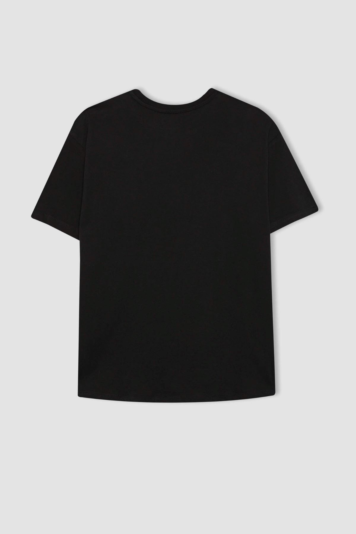 Defacto Kadın Siyah Tişört - B1161AX/BK81
