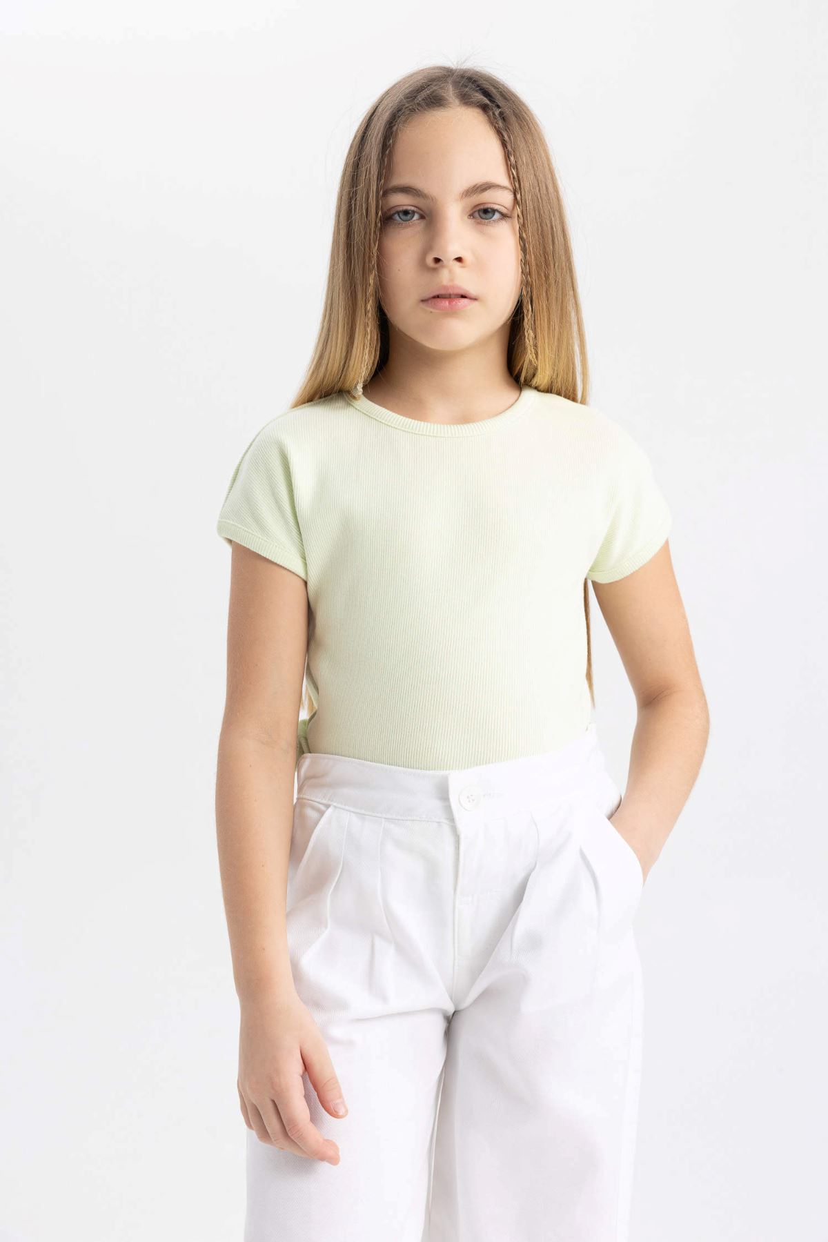 Defacto Kız Çocuk Yeşil Body - B3053A8/GN1108