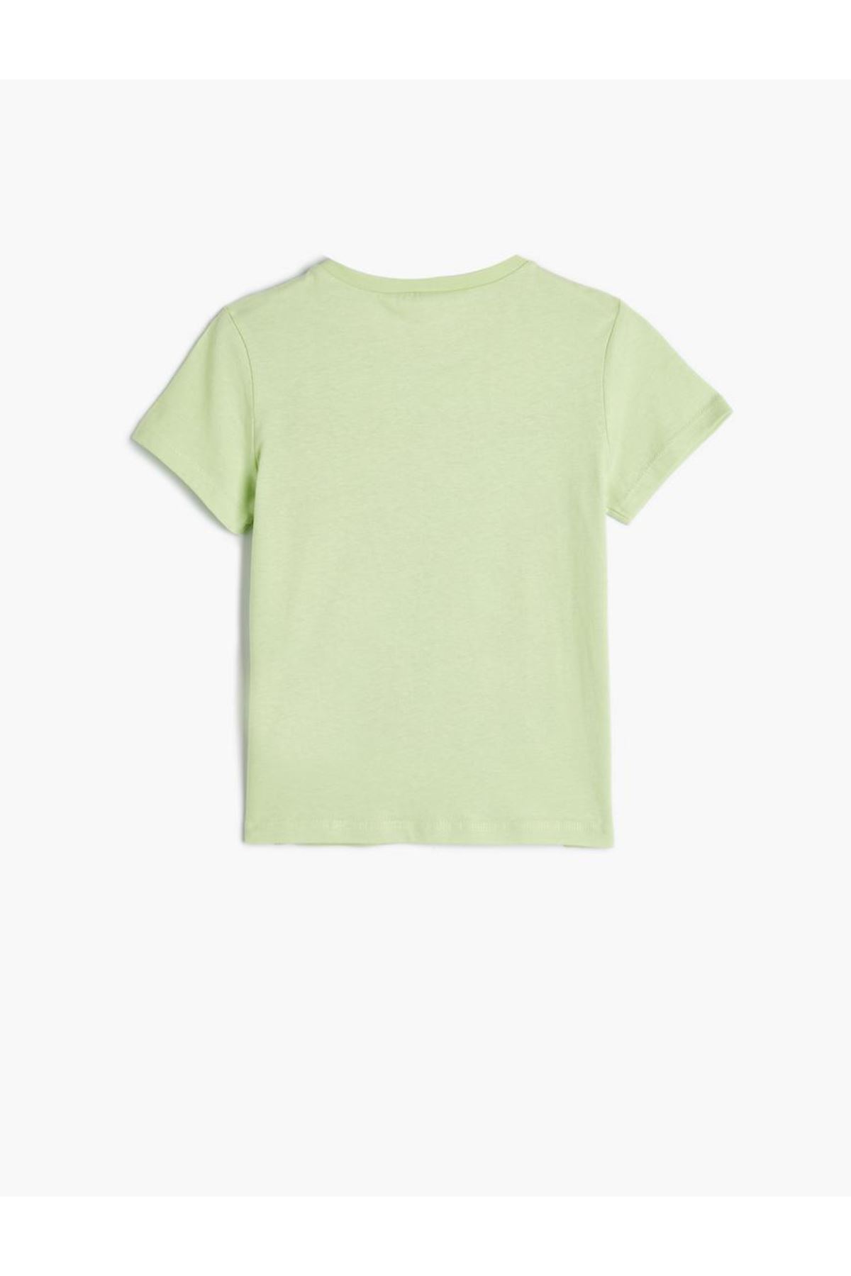 Koton Kız Çocuk Yeşil Tişört - 4SKG10031AK