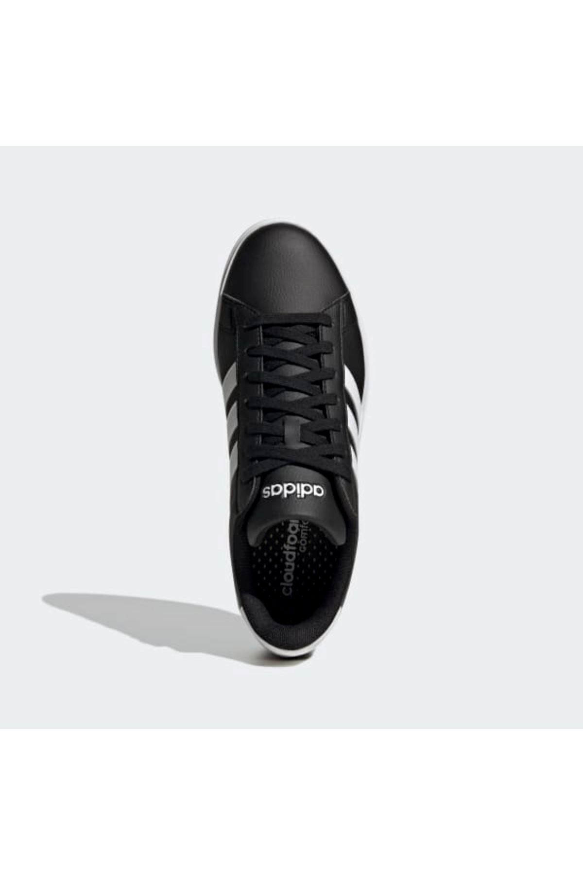 Adidas Grand Court 2.0 Erkek Siyah Spor Ayakkabı - GW9196