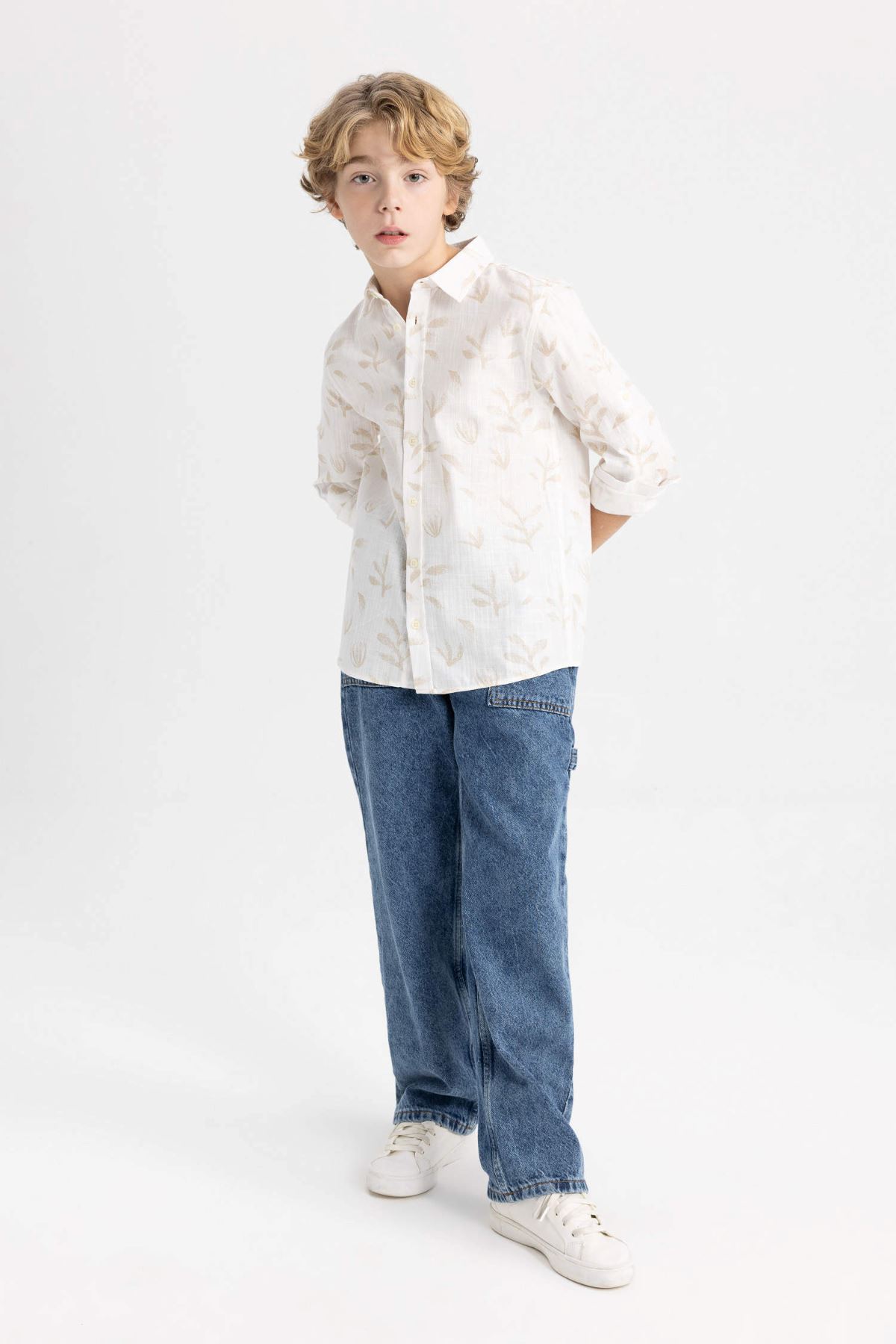 Defacto Erkek Çocuk Beyaz Gömlek - B7135A8/WT16