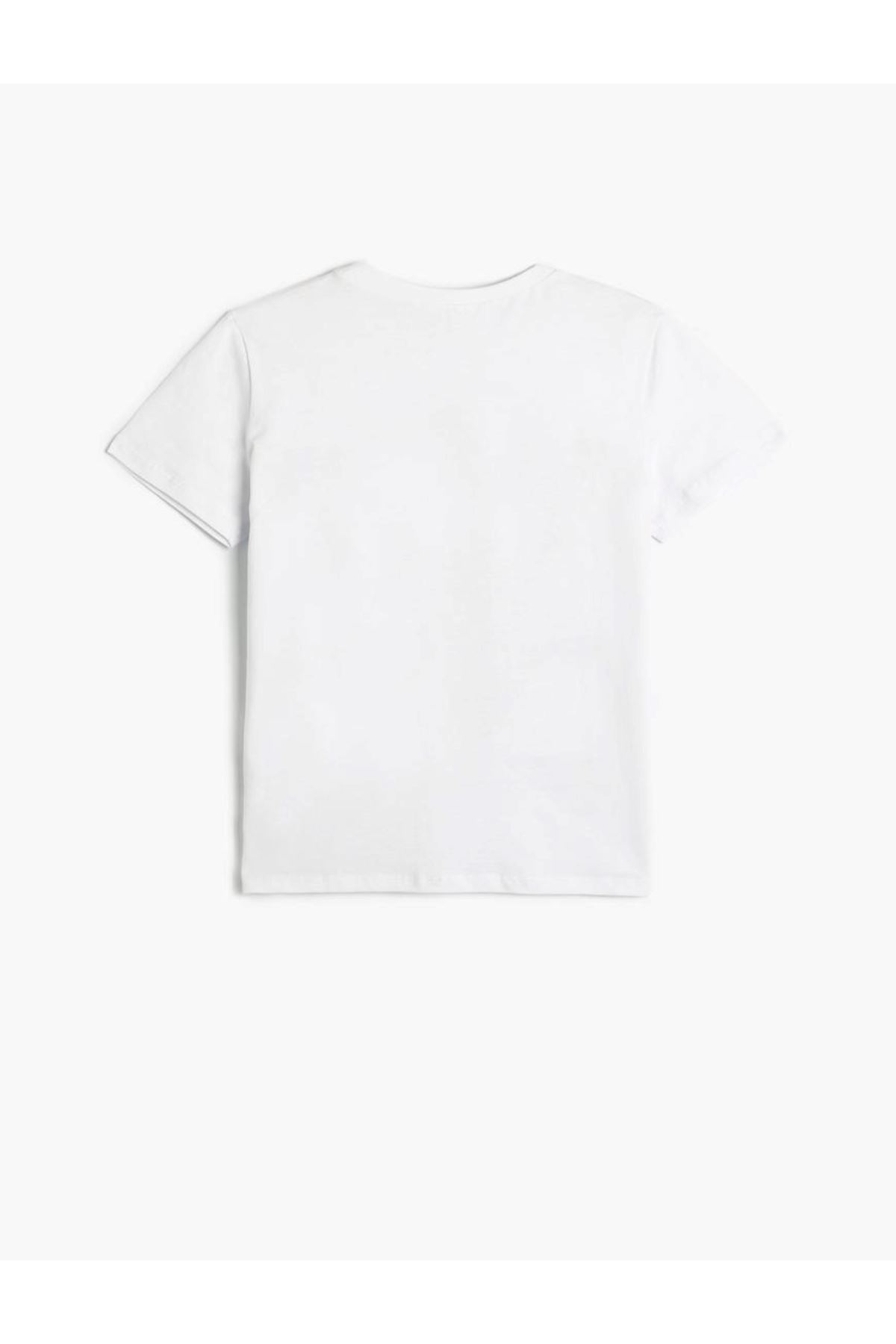 Koton Erkek Çocuk Beyaz Tişört - 4SKB10299TK