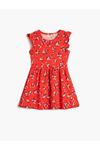 Koton Kız Çocuk Kırmızı Elbise - 3SKG80054AK