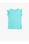 Koton Kız Çocuk Mavi Tişört - 3SKG10022AK
