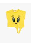 Koton Kız Çocuk Sarı  Tişört - 3SKG10024AK