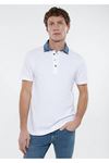 Polo Mavi Erkek Beyaz Tişört - M062685-27879