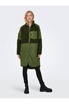 Only Onlohıo Quılt Mıx Fleece Jacket Cc Otw Kadın Yeşil Mont - 15292944