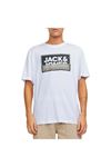 Jack & Jones Jcologan Tee Ss Crew Neck Ss24 Ln Erkek Beyaz Tişört - 12253442