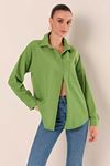 Giyinsen Kadın Yeşil Gömlek - 24YM21000012