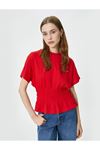 Koton Kadın Kırmızı Tişört - 4SAK50128EK