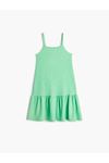 Koton Kız Çocuk Yeşil Elbise - 4SKG80043AK