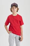 Erkek Çocuk Kırmızı Tişört - K1687A6/RD282