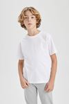 Erkek Çocuk Beyaz Tişört - K1687A6/WT34