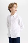 Defacto Erkek Çocuk Beyaz Gömlek - C0603A8/WT34
