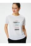 Koton Kadın Beyaz Tişört - 4SAK50401EK