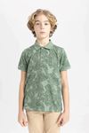 Defacto Erkek Çocuk Yeşil Tişört - B5937A8/GN425
