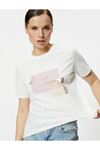 Koton Kadın Beyaz Tişört - 4SAK50361EK