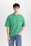 Defacto Erkek Yeşil Tişört - C2136AX/GN745