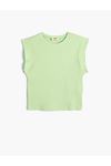 Koton Kız Çocuk Yeşil Tişört - 4SKG10137AK
