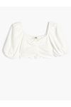 Koton Kız Çocuk Beyaz Bluz - 4SKG10042AK
