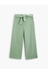 Koton Kız Çocuk Yeşil Kanvas Pantolon - 4SKG40055AW