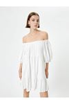 Koton Kadın Beyaz Elbise - 4SAK80079EK