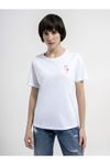 Loft Kadın Beyaz Tişört - LF2035659