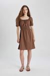 Defacto Kadın Kahverengi Elbise - A4768AX/BN321