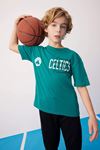Defacto Erkek Çocuk Yeşil Tişört - B6819A8/GN255