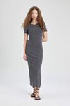 Defacto Kadın Antrasit Elbise - C2220AX/AR15