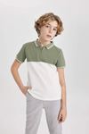 Defacto Erkek Çocuk Yeşil Tişört - B6125A8/GN1107