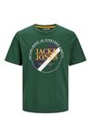Jack & Jones Jjloof Tee Ss Crew Neck Ln Erkek Yeşil Tişört - 12248624