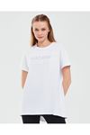 Skechers W Graphic Tee Crew Neck T-Shirt Kadın Beyaz Tişört - S231293-100