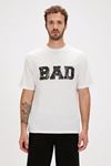 Bad Bear Leven T-Shırt Os Erkek Beyaz Tişört - 24.01.07.061