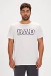 Bad Bear Felt Erkek Beyaz Tişört - 24.01.07.036