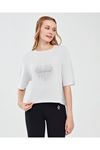 Skechers Graphic T-Shirt W Short Sleeve Kadın Gri Tişört - S221173-035